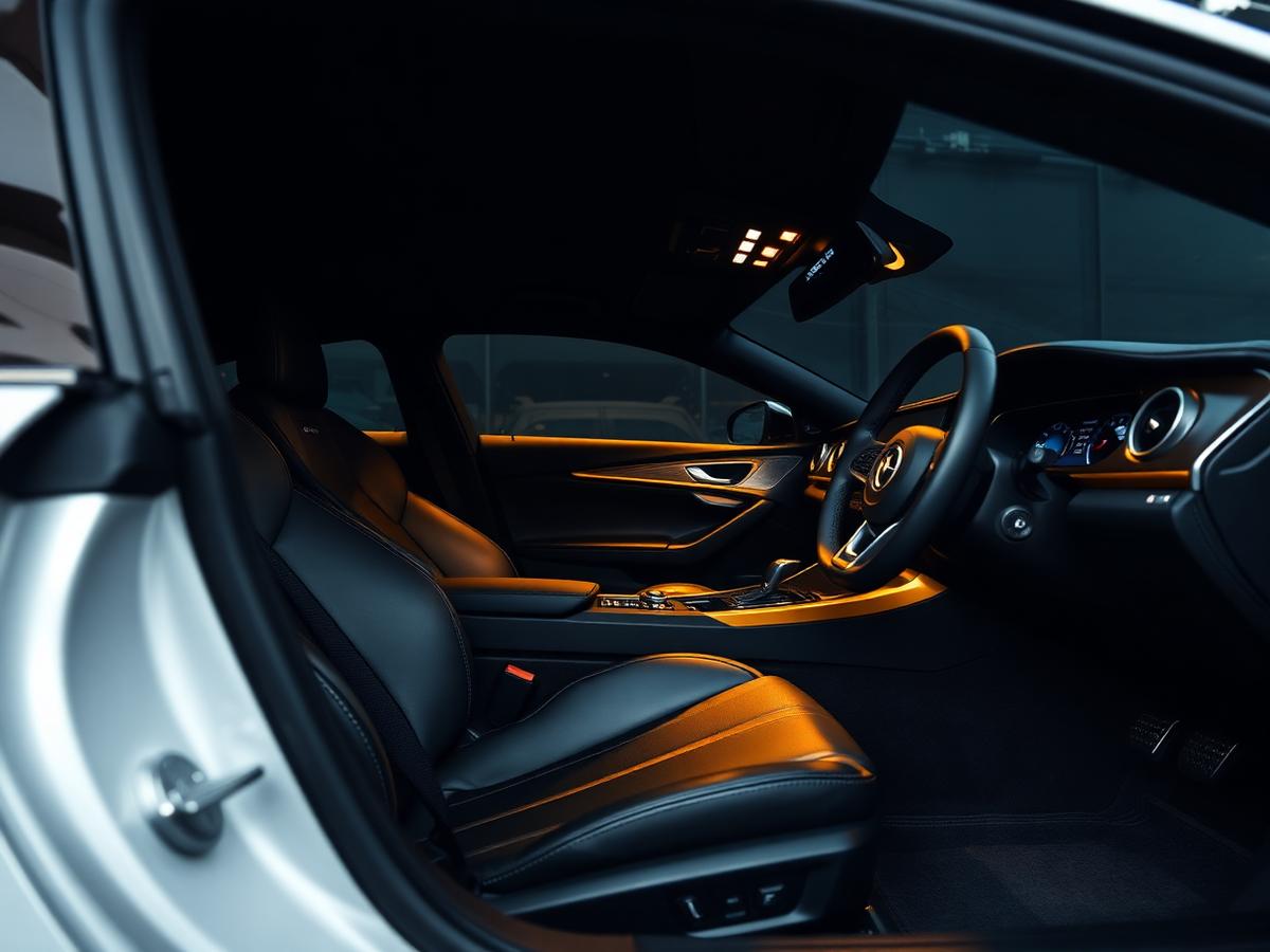 Detailed vehicle interior