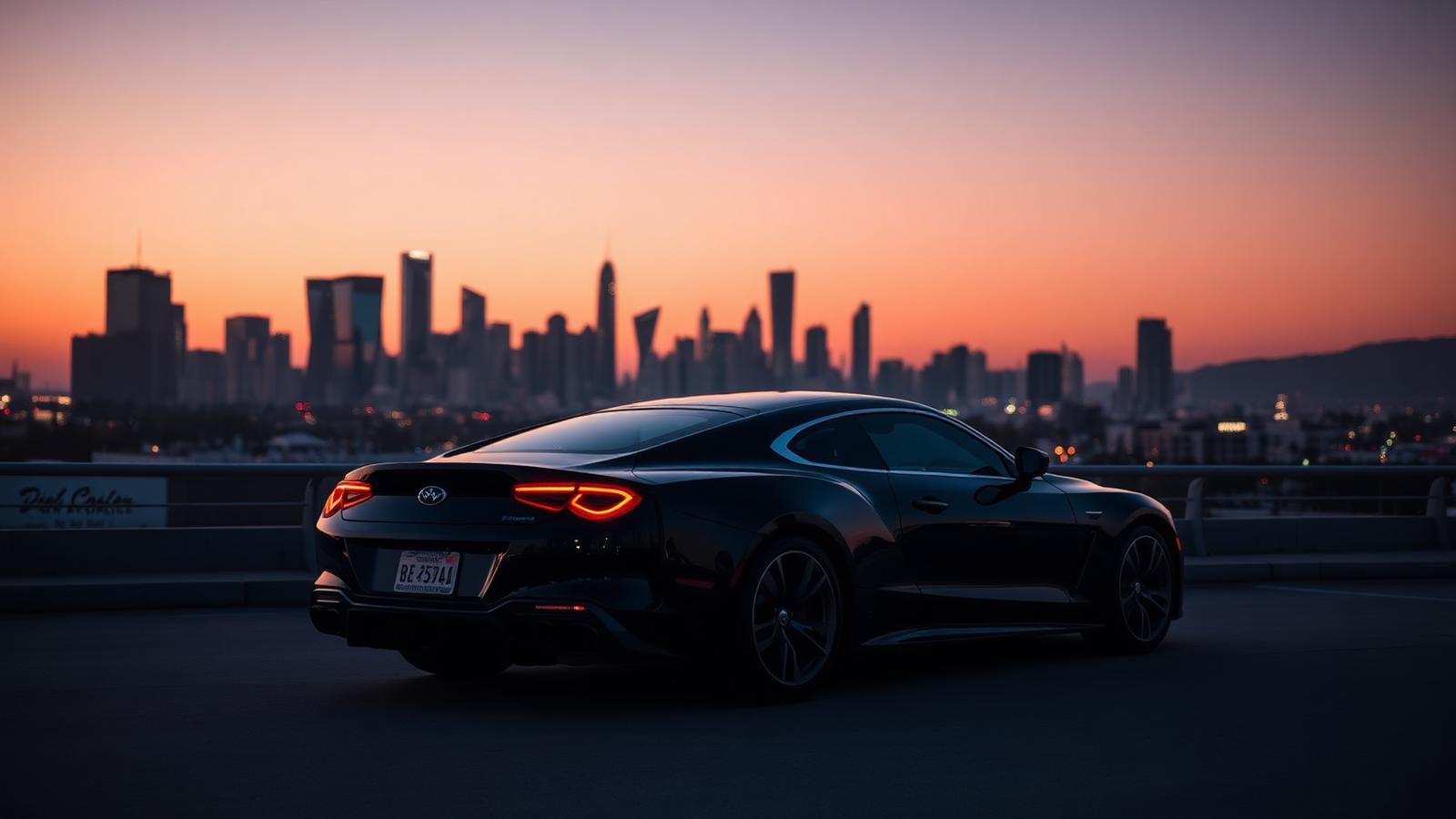 Los Angeles skyline at dusk
